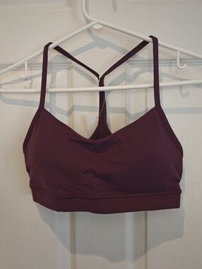 CRZ YOGA Athletic Sports Bra Purple